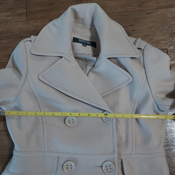 Kenneth Cole, Pea Coat, size 8, camel color - Picture 7 of 14